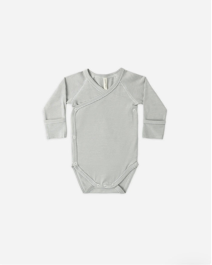 Side Snap Body Suit || Micro Stripe