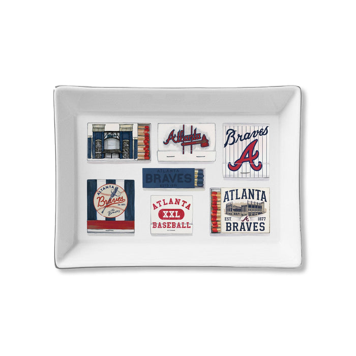 Ceramic Tray - Atlanta Braves Matches