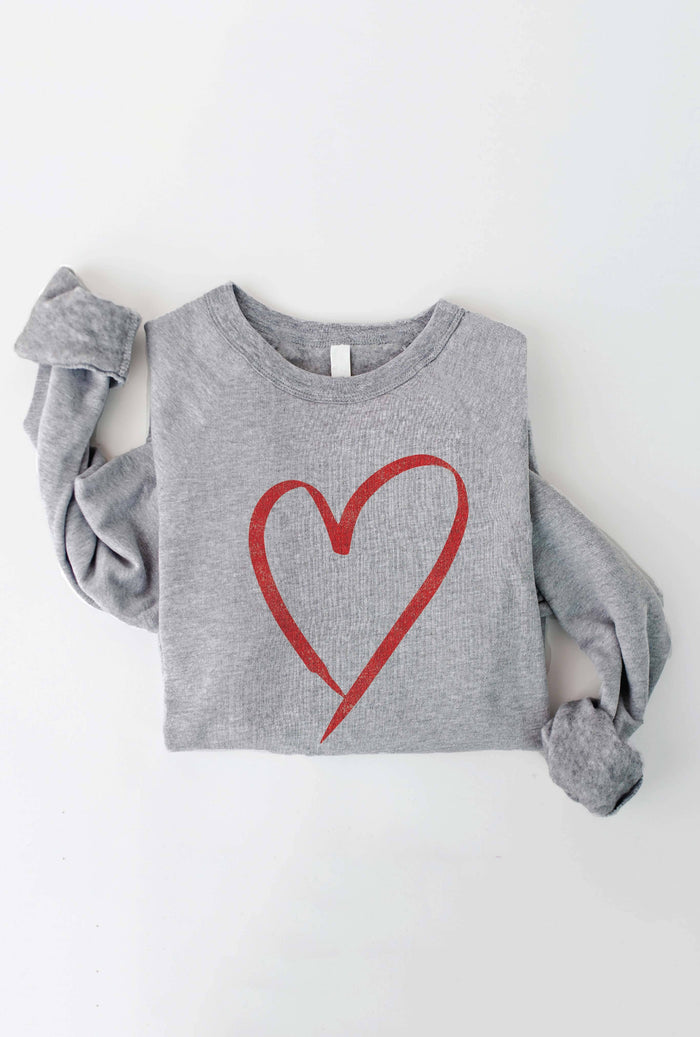 Heart Graphic Sweatshirt