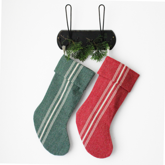 Classic Grain Stripe Stocking