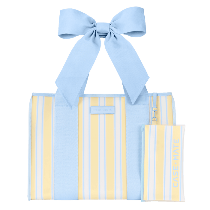 Case-Mate Cabana Stripe Bow Jelly Tote Bag