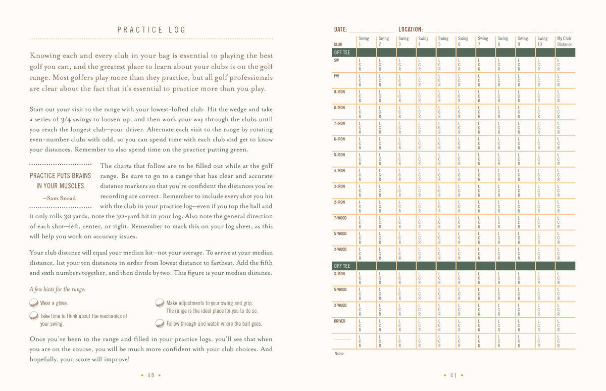 Ultimate Golf Journal