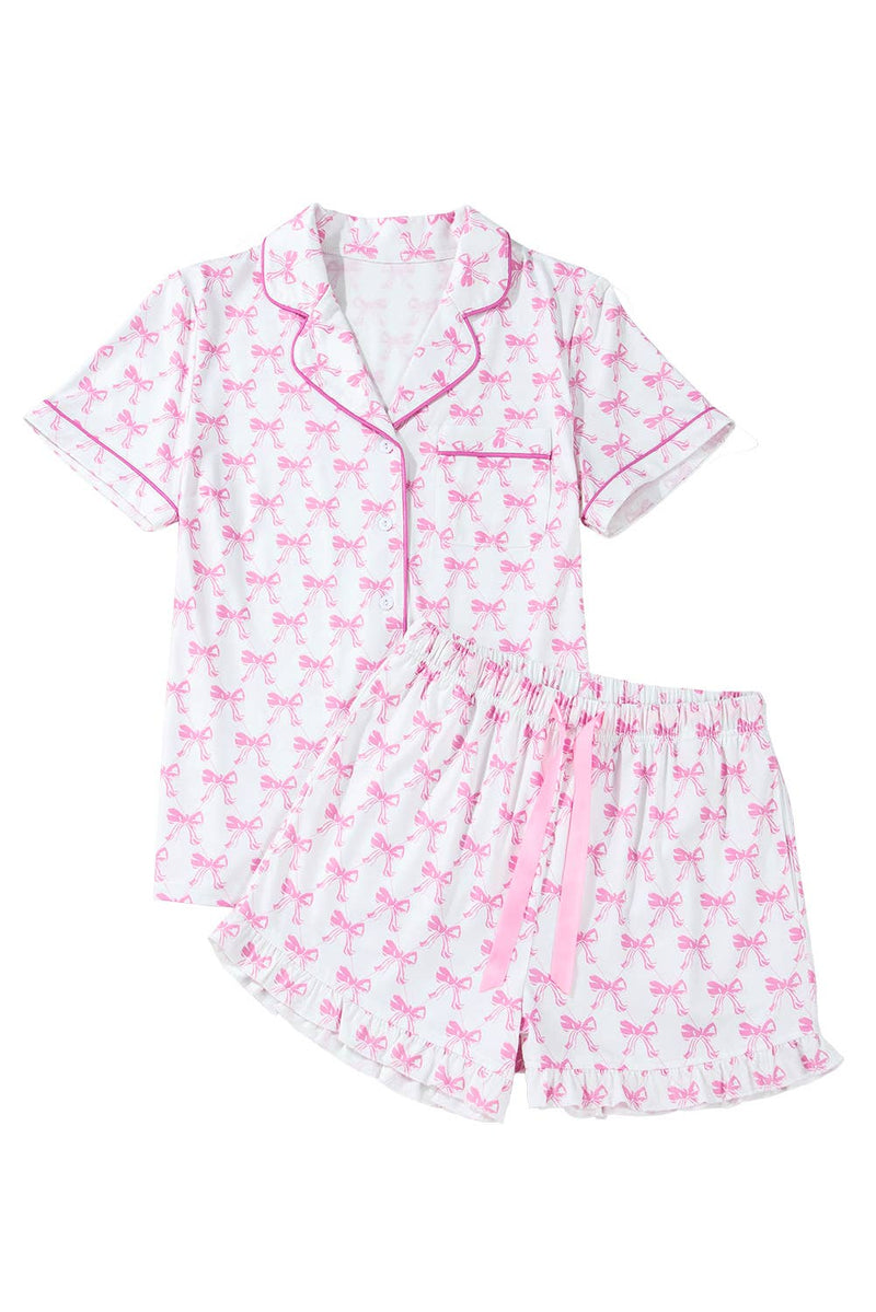 Bow Print Pajama Set