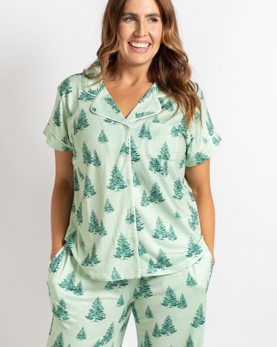 Evergreen Farm PJ Set - Short Sleeve Shirt/Pants