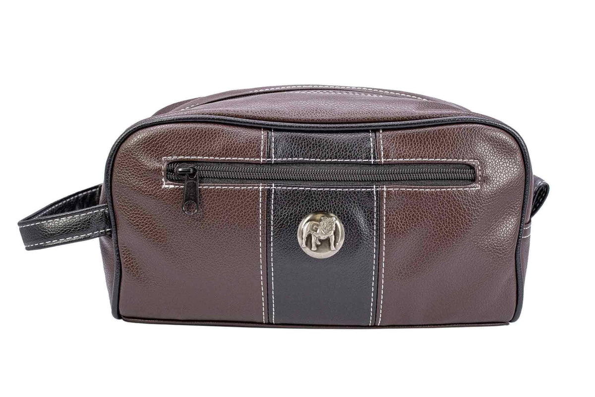 Georgia Bulldogs Men's Toiletry Dopp Bag Brown
