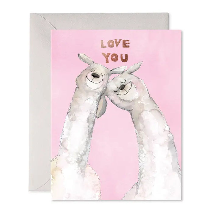 Llama Love Card