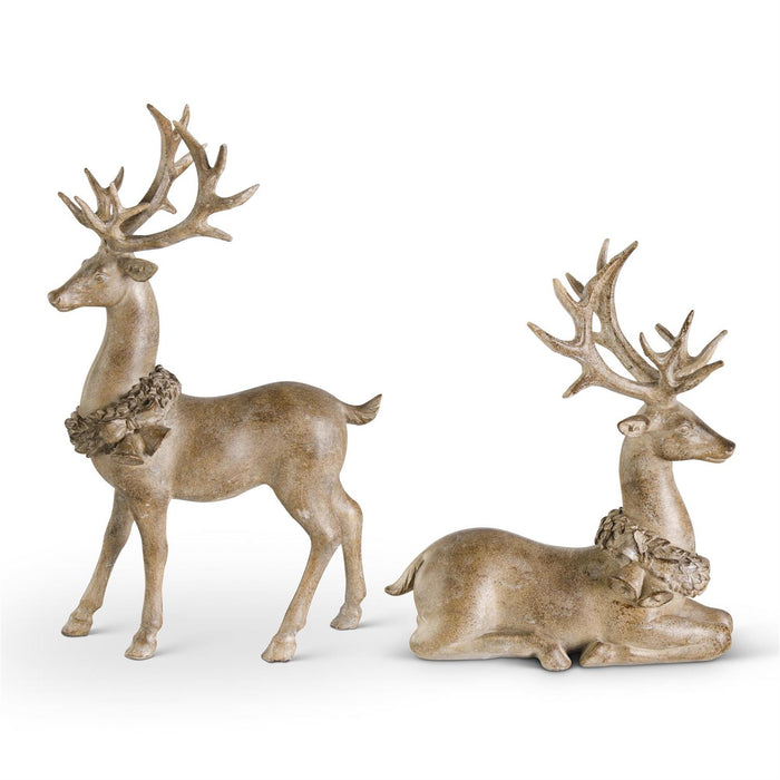 Resin Light Brown Deer w/ Antique Finish