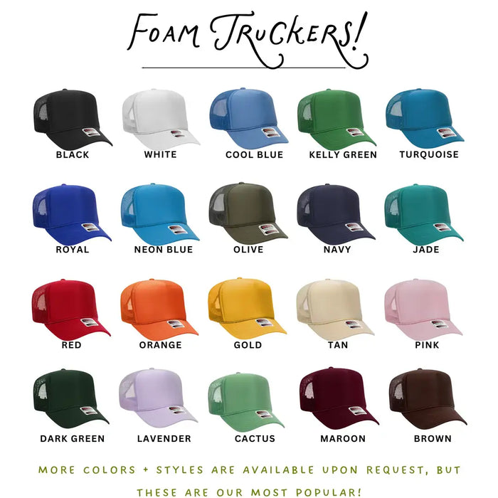 Meet me at Mahj! Embroidered Trucker Hat