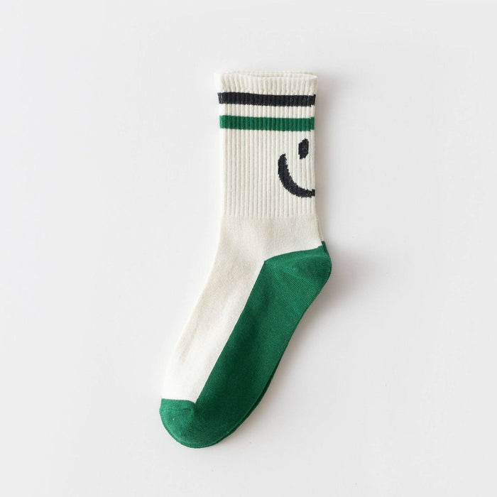 Crew Socks - Smiley Pattern
