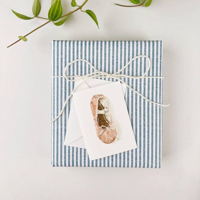 Ballet Shoe Mini Enclosure Notecard