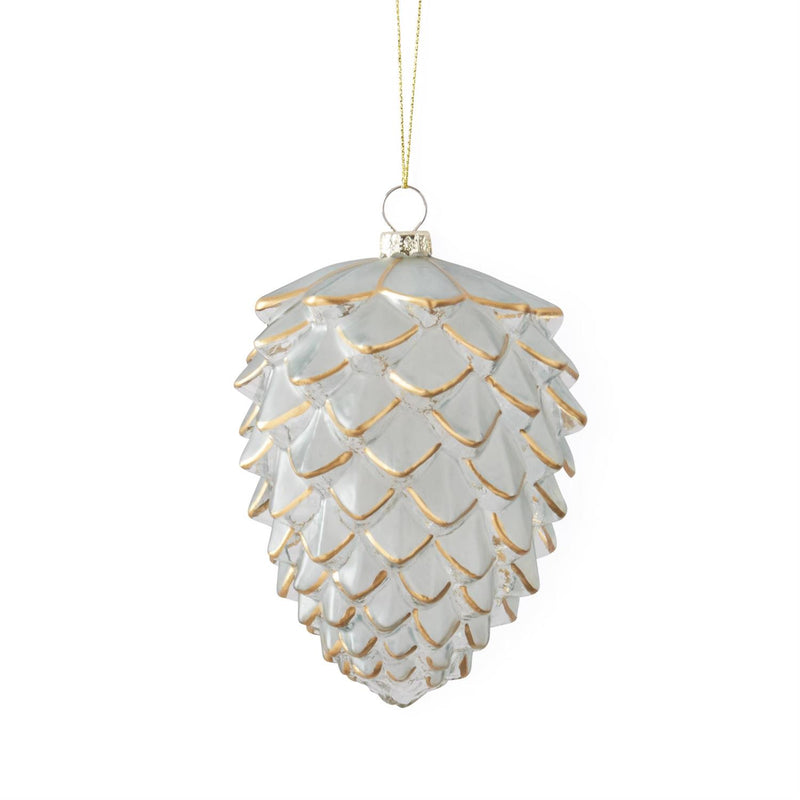 Glass Pinecone Ornament