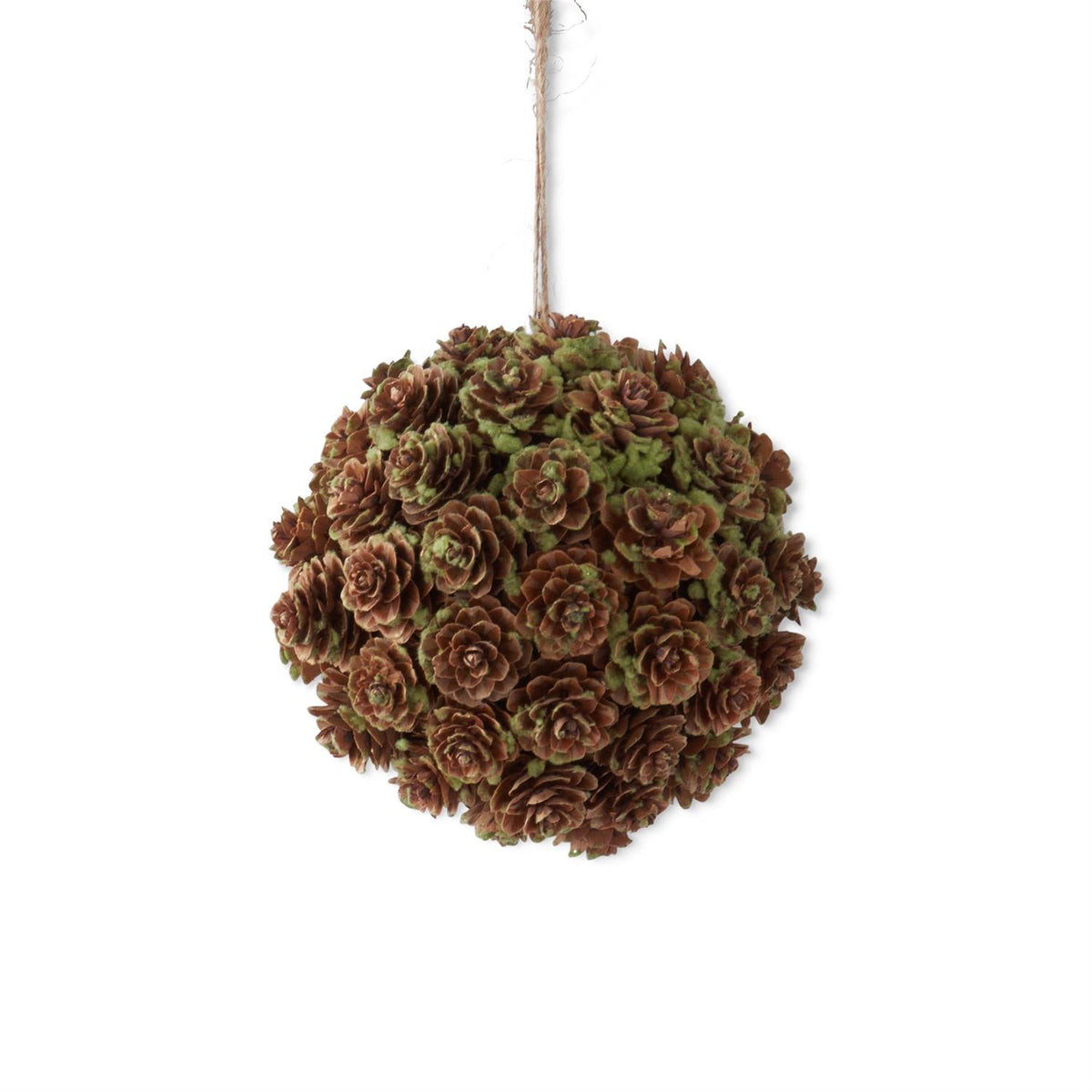 Green and Brown Mini Pinecone Ball