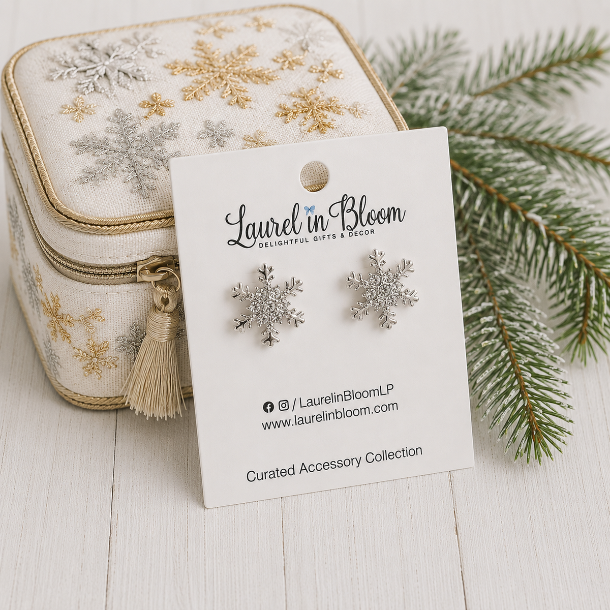 Winterlight Snowflake Studs