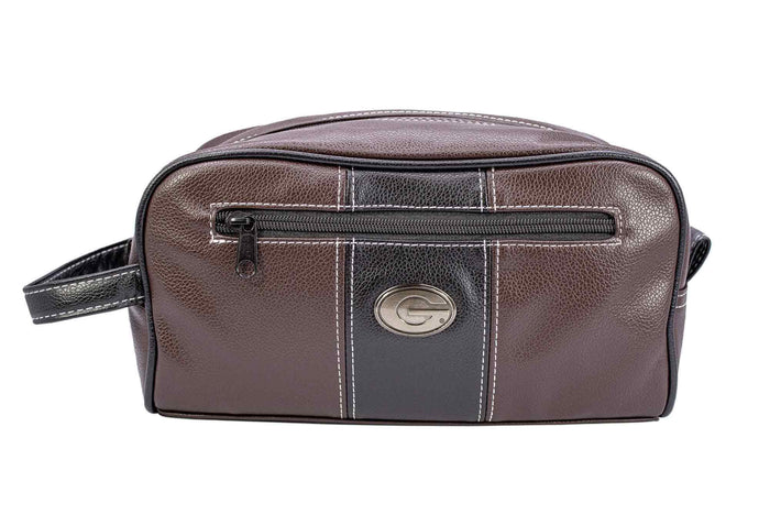 Georgia Bulldogs Men's Toiletry Dopp Bag Brown