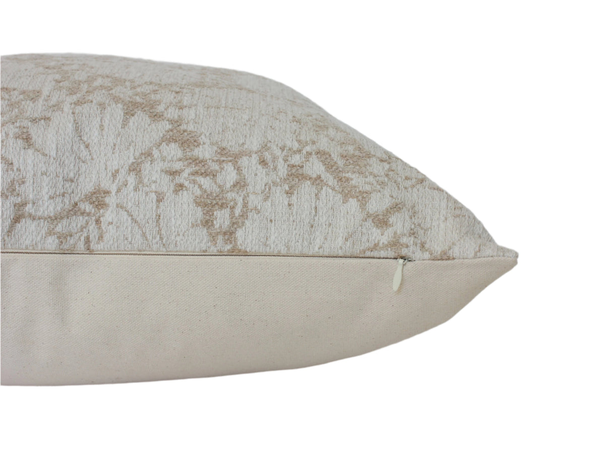 Evielle Cream Floral Pillow - 20x20