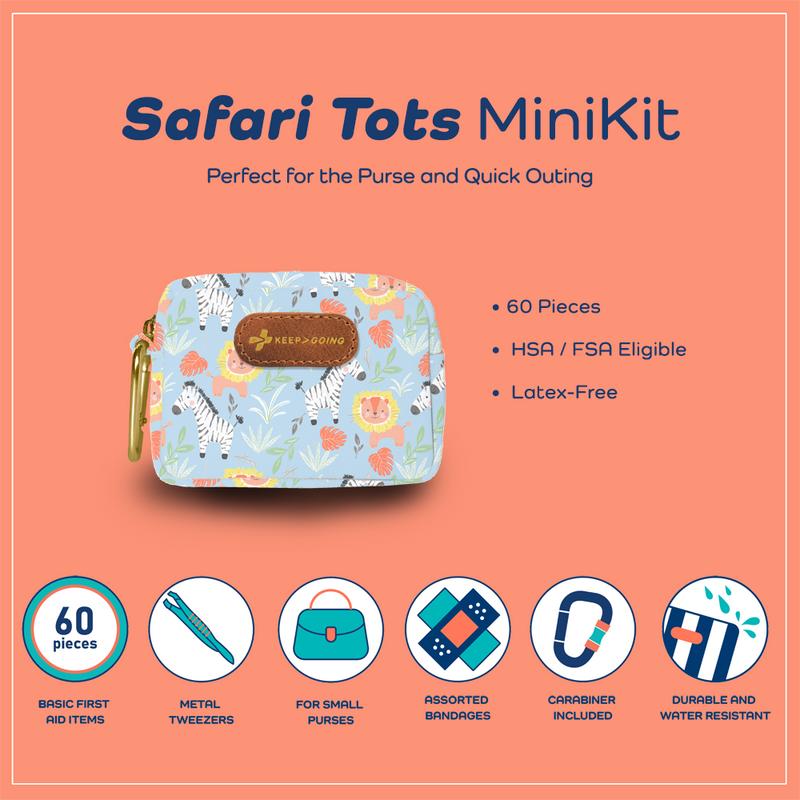 First Aid "Loaded" MiniKit (60 pcs) - Safari Tots