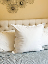 Scallop Pillow Covers - 12" x 20"