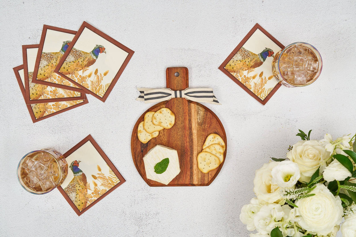 Wood Board Gift Kit w/Napkins: Woodland Harvest