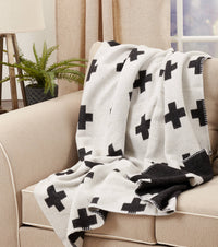 Reversible Plus Sign Throw