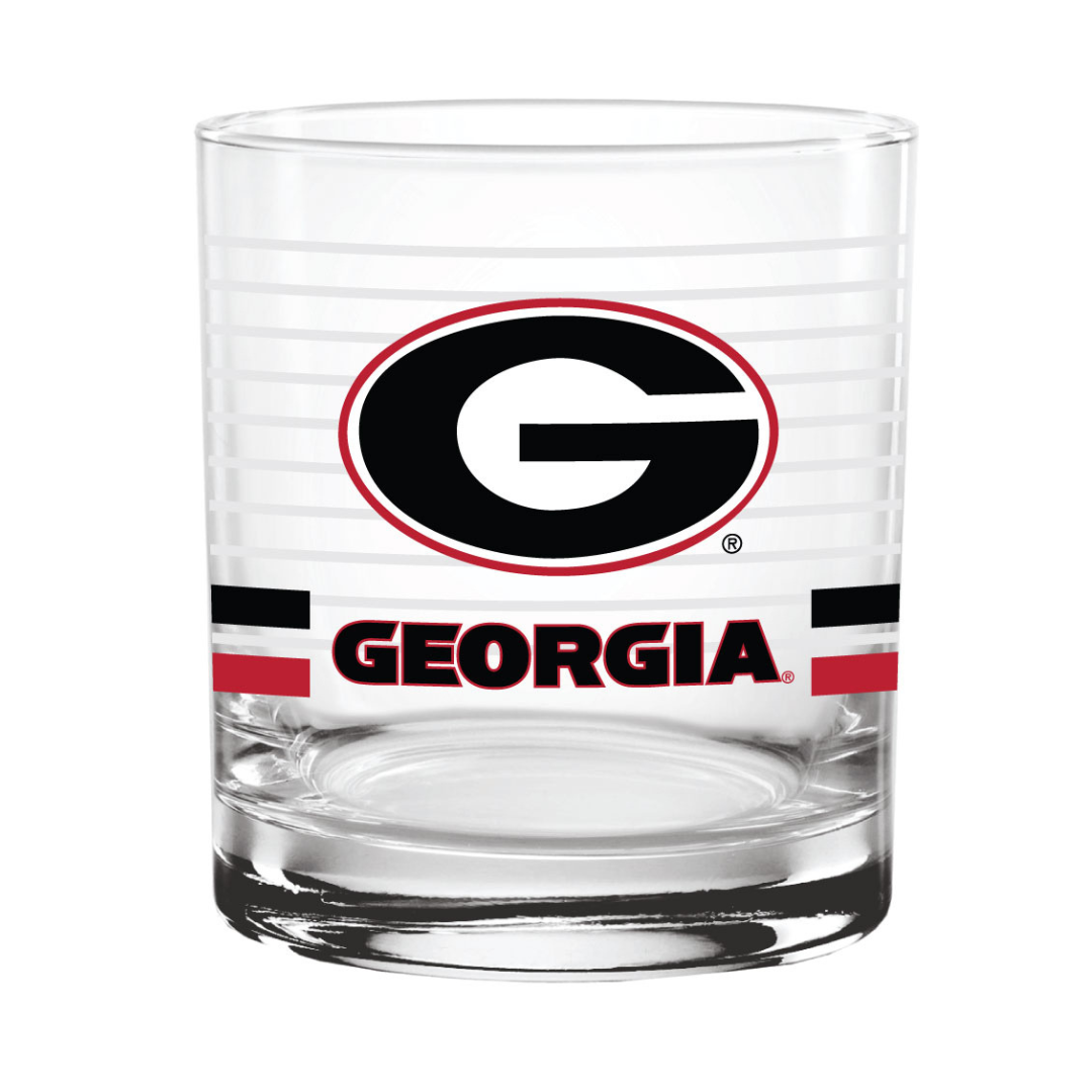 Georgia Bulldogs Rocks Glass