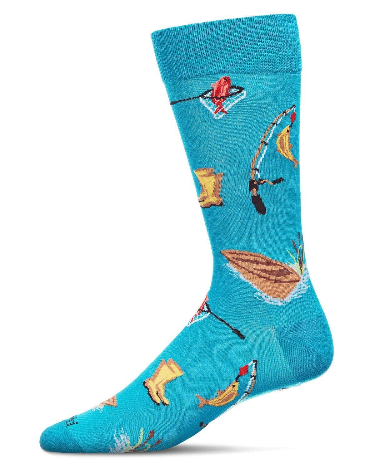 Fishing Bamboo Blend Men's Crew Sock