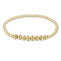 dignity beaded bliss bead bracelet - gold