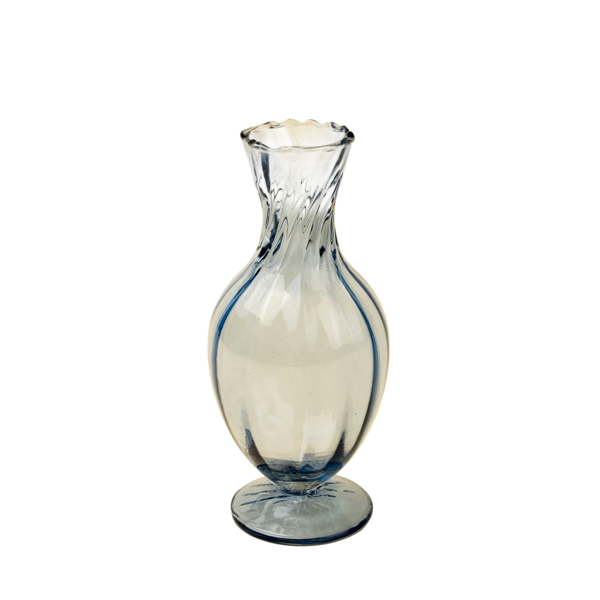 Sundae Glass Vase - Blue
