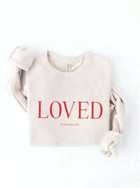 LOVED ROMANS 5:8 Graphic Sweatshirt