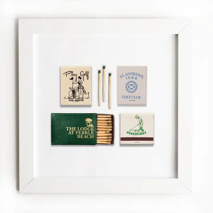 Golf Match Box Collage Wall Art