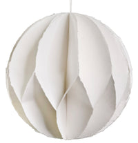 Paper Foldable Ball w/Magnet - White