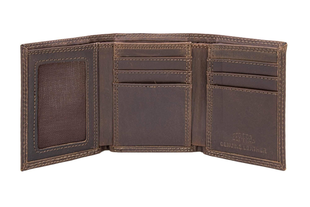 Georgia Bulldogs Men's Collegiate Trifold Leather Wallet.