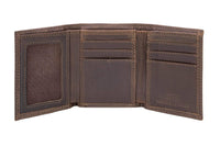 Georgia Bulldogs Men's Collegiate Trifold Leather Wallet.