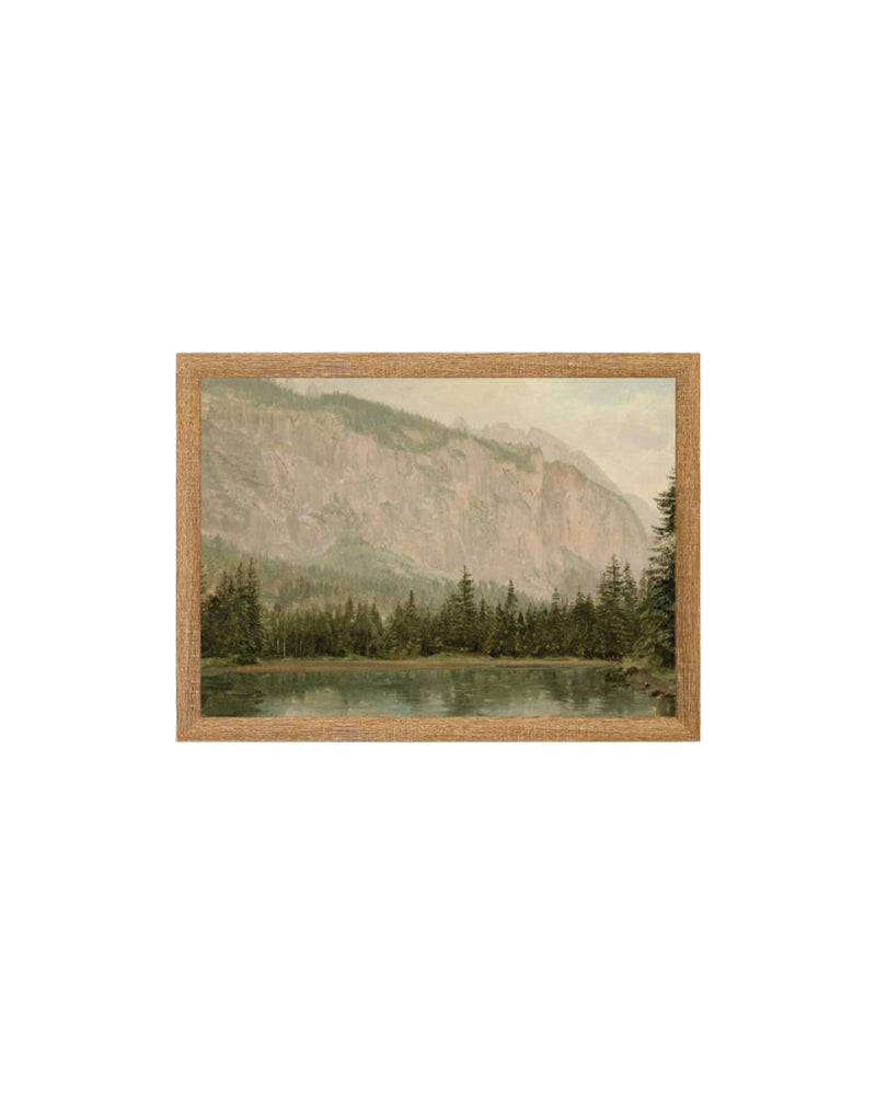 Mountain Pine Framed Antique Art