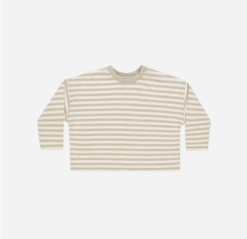 Camden Long Sleeve Tee | Pebble Stripe