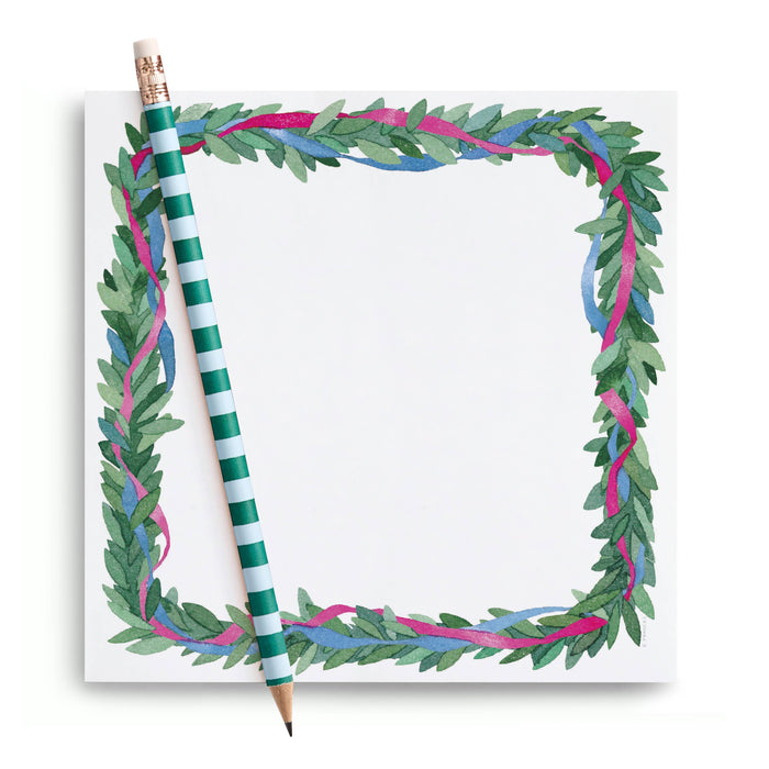 Colorful Wreath Chunky Square Notepad