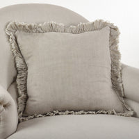 Ruffled Design Pillow - Down Filled - 20"
