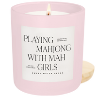 Playing Mahjong with Mah Girls 15 oz Soy Candle