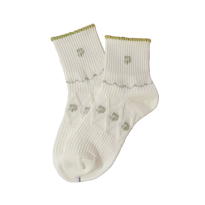 Floral Crew Socks