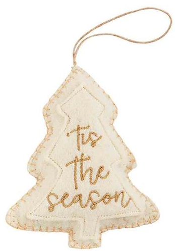 GOLD FELT ORNAMENTS