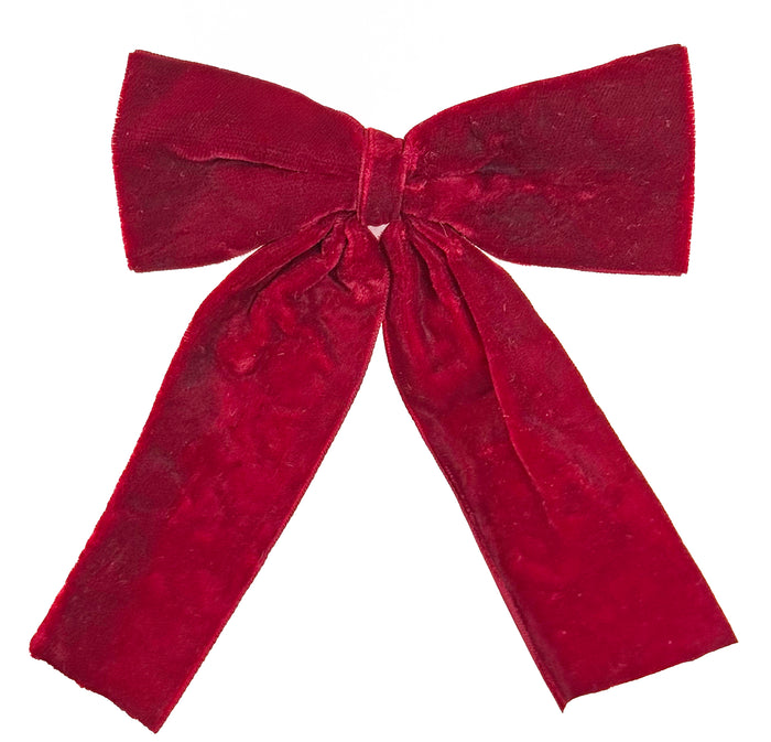 Velvet Bow -  Burgundy