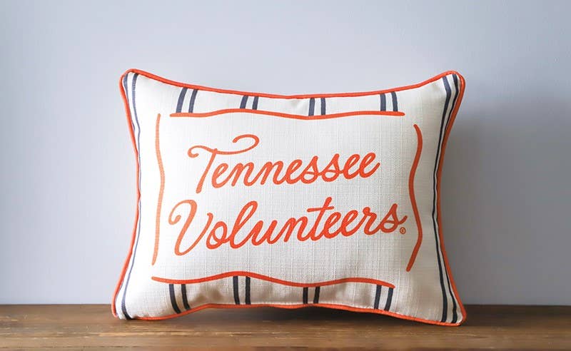 Tennessee Volunteers Collegiate Stripe Piped Pillow
