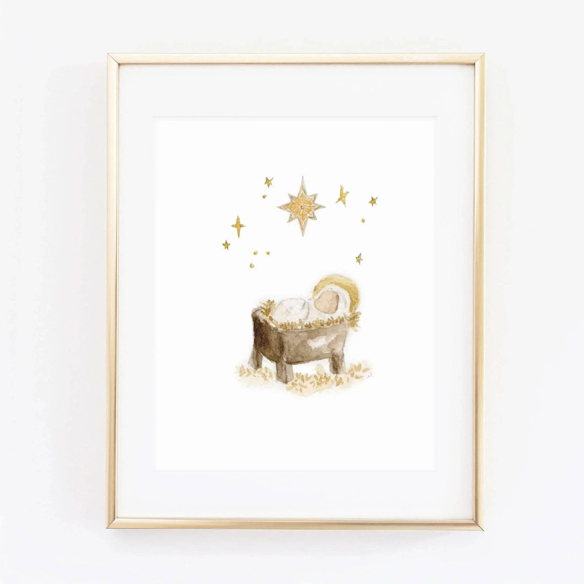 Wall Art Print - O holy night watercolor