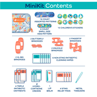 First Aid "Loaded" MiniKit (60 pcs) - Safari Tots