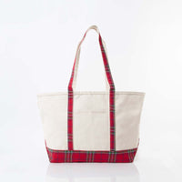Canvas Tote - Plaid Collection