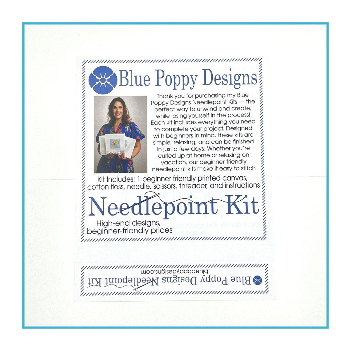 Needlepoint Kit - Three Pumpkins Design