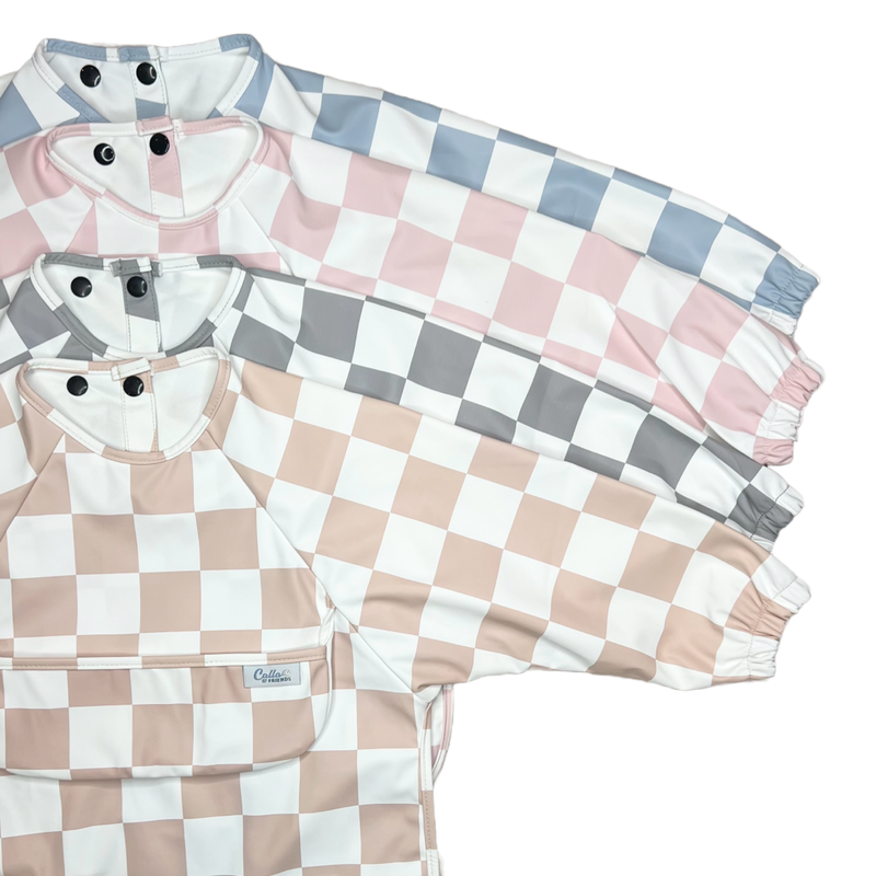 The Grayson Long Sleeve Bib - Checkered