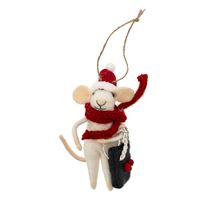 Wool Whimsy Mouse Ornaments