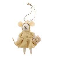 Wool Whimsy Mouse Ornaments