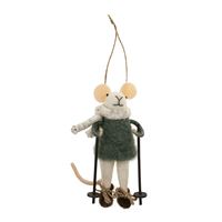 Wool Whimsy Mouse Ornaments