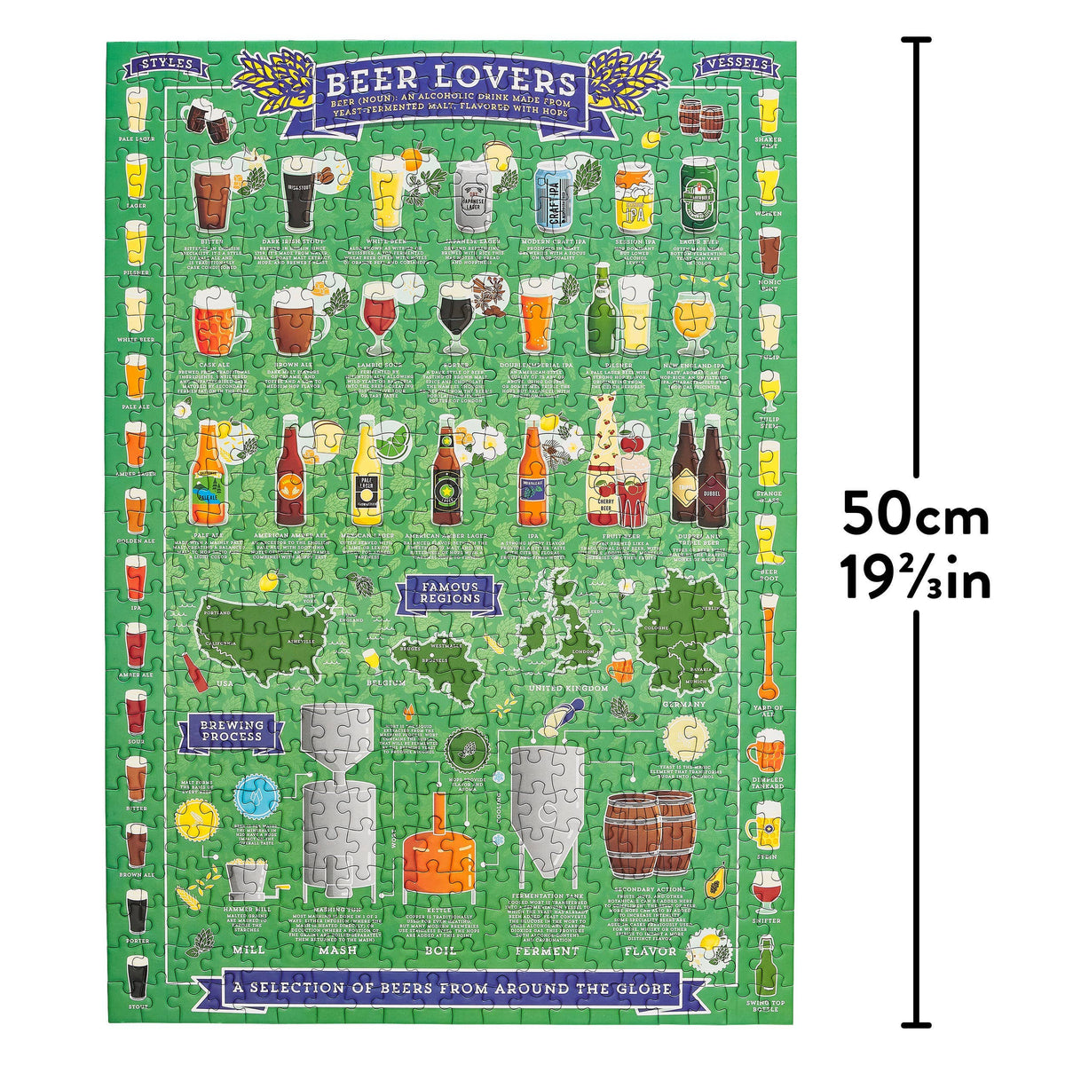 Beer Lover's 500 Piece Jigsaw Puzzle